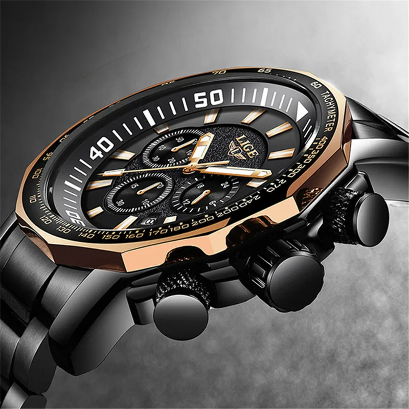 LIGE Men Watches Business Fashion Top Luxury Brand Watch Men Sports Waterproof Full Steel Military Watch Relogio Masculino+Box
LIGE Men Watches Business Fashion Top Luxury Brand Watch Men Sports Waterproof Full Steel Military Watch Relogio Masculino+Box