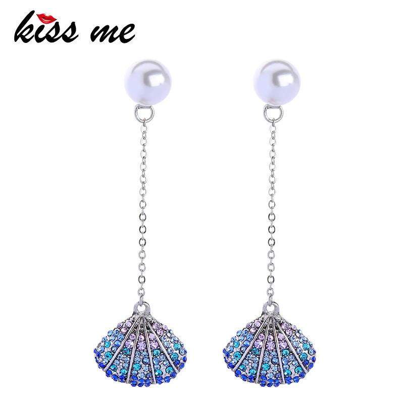 KISS ME Chic Crystal Shell Imiation Pearl Dangle Earrings Elegant Fashion Jewelry 2019 Wholesale
KISS ME Chic Crystal Shell Imiation Pearl Dangle Earrings Elegant Fashion Jewelry 2019 Wholesale