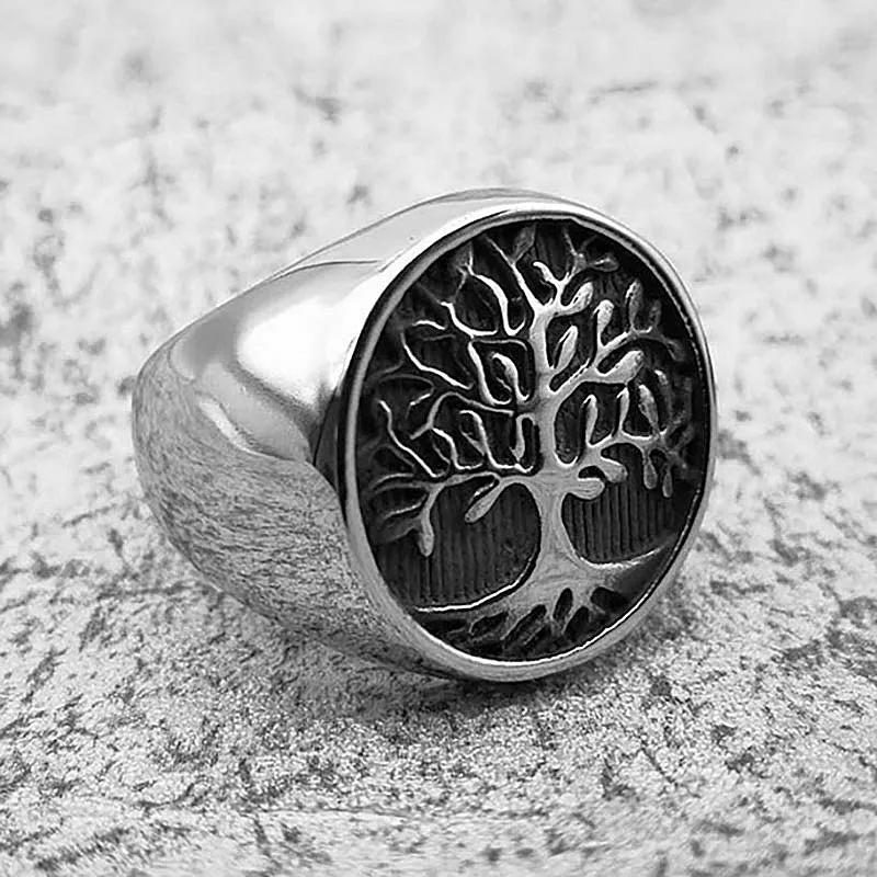 Fashion Silver Plated Round Tree of Life Ring Stainless Steel Cabala Wisdom Rings For Women Men Classic Jewelry Moses Jewish Law
Fashion Silver Plated Round Tree of Life Ring Stainless Steel Cabala Wisdom Rings For Women Men Classic Jewelry Moses Jewish Law
