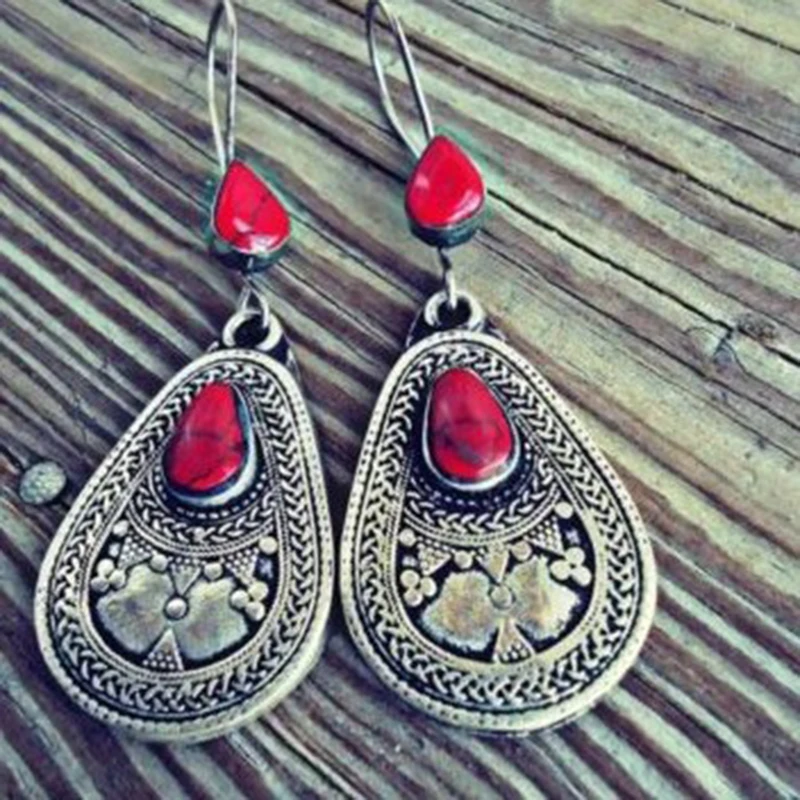 Tisonliz Vintage Boho Red Stones Dangle Earrings For Women Antique Silver Drop Earring Wedding Anniversary Party Jewelry Brincos
Tisonliz Vintage Boho Red Stones Dangle Earrings For Women Antique Silver Drop Earring Wedding Anniversary Party Jewelry Brincos