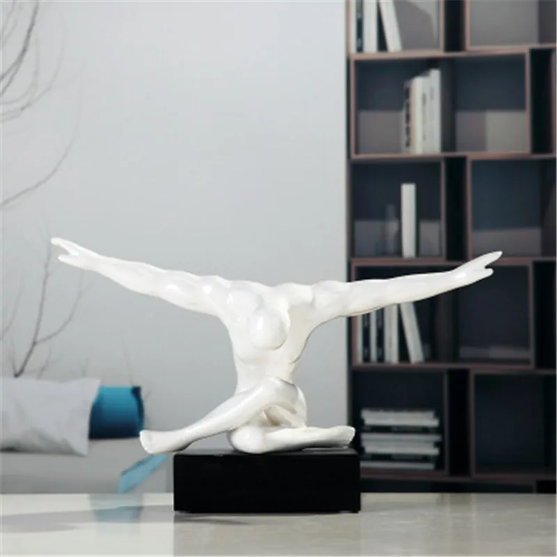 Male Character Purely Manual Ceramics Full-Length Portrait Statue Creative Craftwork Desktop Decoration Office G1281
Male Character Purely Manual Ceramics Full-Length Portrait Statue Creative Craftwork Desktop Decoration Office G1281