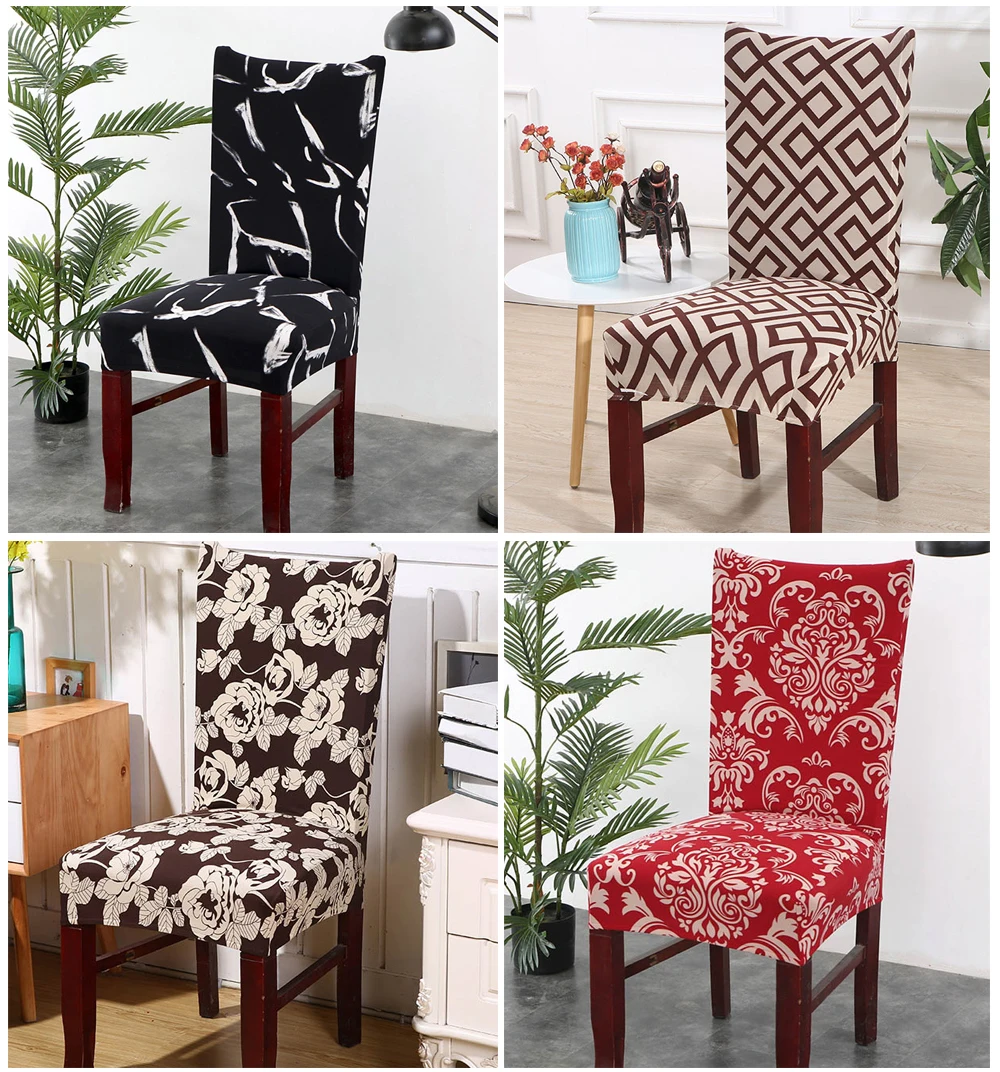 Kitchen Chair Cover Stretch Seat Cover Slipcovers Chair housse de chaise Furniture Covers Universal Spandex Chair Covers Dining (7)