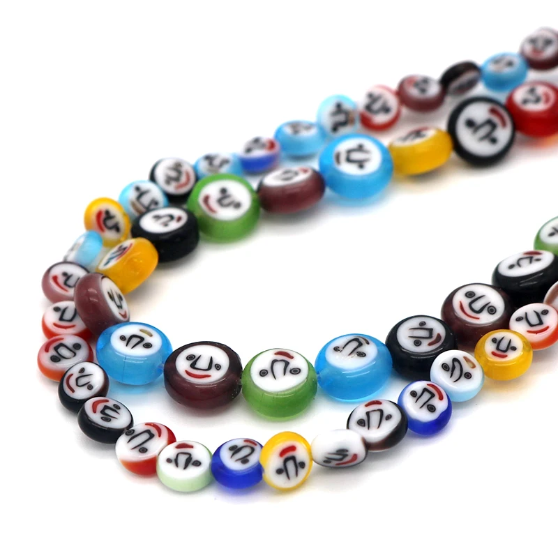 Wholesale 6mm/8mm/10mm Flat Round Smile Design Millefiori Lampwork Glass Colorful Beads Craft DIY Spacer Loose Bead For Jewelry
Wholesale 6mm/8mm/10mm Flat Round Smile Design Millefiori Lampwork Glass Colorful Beads Craft DIY Spacer Loose Bead For Jewelry