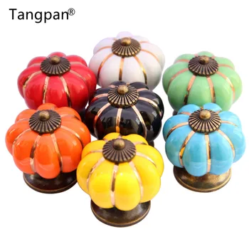Tangpan 5pcs Retro Vintage Pumpkin Ceramic Funiture Home Door Knobs Cabinet Drawer Cupboard Kitchen Pull Handle Free Shipping
Tangpan 5pcs Retro Vintage Pumpkin Ceramic Funiture Home Door Knobs Cabinet Drawer Cupboard Kitchen Pull Handle Free Shipping
