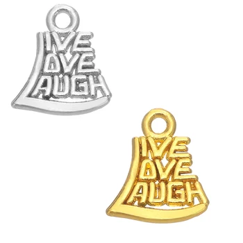 20Pcs Live Love Laugh Positive Energy Sentence Charms Gold/Sliver Color Pendant Fashion Jewelry Making Findings DIY Accessories
20Pcs Live Love Laugh Positive Energy Sentence Charms Gold/Sliver Color Pendant Fashion Jewelry Making Findings DIY Accessories