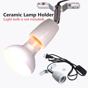 E27 Lamp Base 400W UVA UVB Lamp Reptile Ceramic Heat Lamp Holder Socket Lamp Fitting With Light Switch US Plug
E27 Lamp Base 400W UVA UVB Lamp Reptile Ceramic Heat Lamp Holder Socket Lamp Fitting With Light Switch US Plug