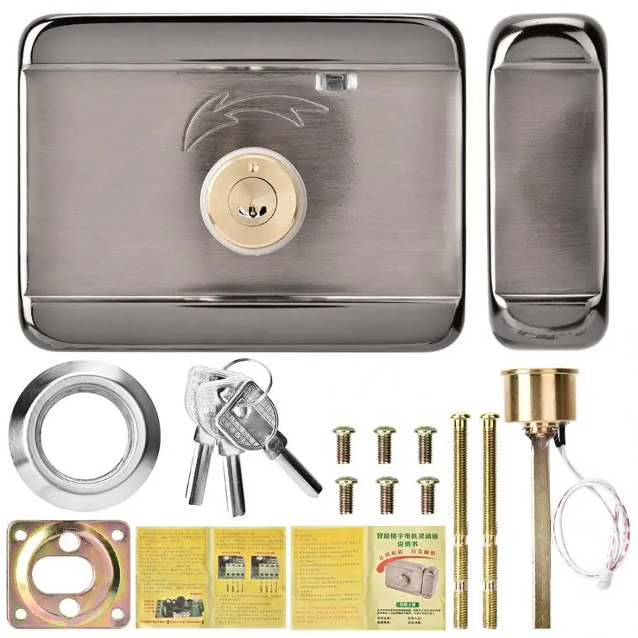 Cerradura Puerta Lock Electronic Access Control System Silver Double Head Intelligent Door Lock Smart Lock
Cerradura Puerta Lock Electronic Access Control System Silver Double Head Intelligent Door Lock Smart Lock