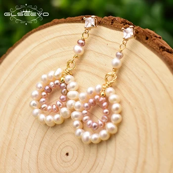 XlentAg Original Handmade Natural Fresh Water Pearl Pink Pearl Round Drop Earrings For Women Wedding Jewelry Kolczyki GE0718
XlentAg Original Handmade Natural Fresh Water Pearl Pink Pearl Round Drop Earrings For Women Wedding Jewelry Kolczyki GE0718