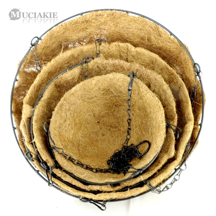 MUCIAKIE 4PCS Mixed 8'' 10'' 12'' 14'' Hanging Baskets Made of Iron Wire with Coconut Liners for Hanging Potted Flowers Plants
MUCIAKIE 4PCS Mixed 8'' 10'' 12'' 14'' Hanging Baskets Made of Iron Wire with Coconut Liners for Hanging Potted Flowers Plants