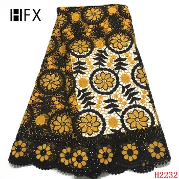 HFX African Lace Fabric High Quality Cord Lace Fabric Double Color Guipure Embroidery Lace Fabric for Women Party X2232
HFX African Lace Fabric High Quality Cord Lace Fabric Double Color Guipure Embroidery Lace Fabric for Women Party X2232