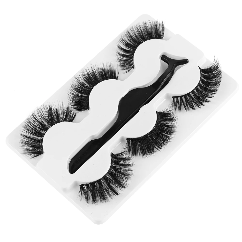3 Pairs 3D Mink False Eyelashes Mixed Styles With 1pc Tweezer Fluffy Wispy Lashes Natrual Long Handmade Eyelash Makeup Tools
3 Pairs 3D Mink False Eyelashes Mixed Styles With 1pc Tweezer Fluffy Wispy Lashes Natrual Long Handmade Eyelash Makeup Tools