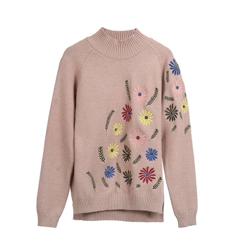 2019 autumn winter women new warm sweater fashion flower embroidery women large size sweater women loose Wild pullover sweater
2019 autumn winter women new warm sweater fashion flower embroidery women large size sweater women loose Wild pullover sweater