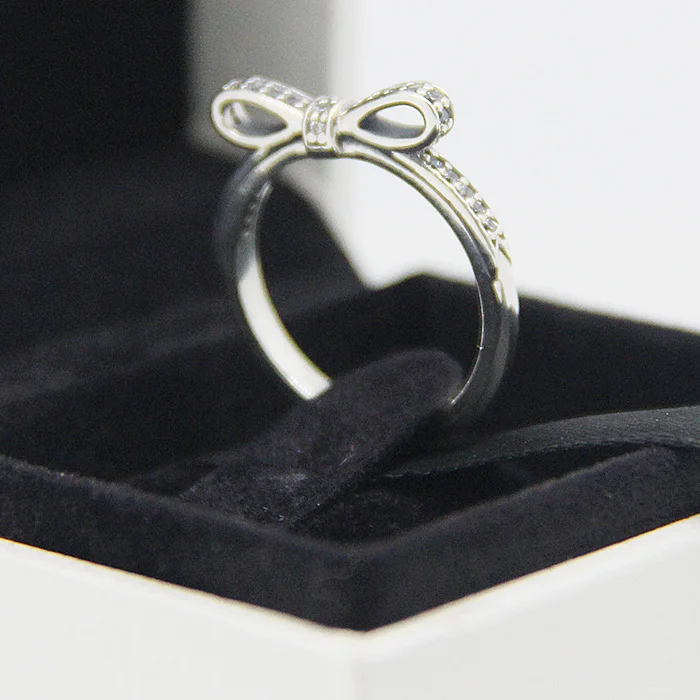 925 Sterling Silver Jewelry Sparkling Bow Rings With Clear Cubic Zirconia Free Shipping
925 Sterling Silver Jewelry Sparkling Bow Rings With Clear Cubic Zirconia Free Shipping
