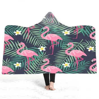 Flamingo flower leaves Printed Hooded Blanket for Adults Kid Sherpa Fleece Wearable Throw Blanket Microfiber Plaids150*200cm
Flamingo flower leaves Printed Hooded Blanket for Adults Kid Sherpa Fleece Wearable Throw Blanket Microfiber Plaids150*200cm