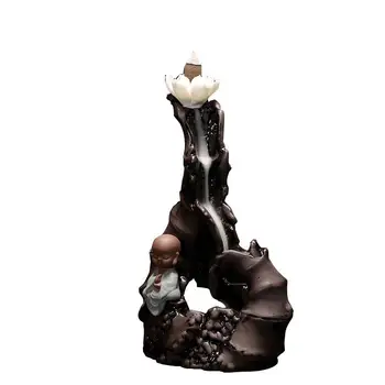 Traditional Buddha Hand Lotus Backflow Incense Burner Smoke Waterfall Incense Cone Sticks Holder Home Decor +10pcs Free Cones
Traditional Buddha Hand Lotus Backflow Incense Burner Smoke Waterfall Incense Cone Sticks Holder Home Decor +10pcs Free Cones