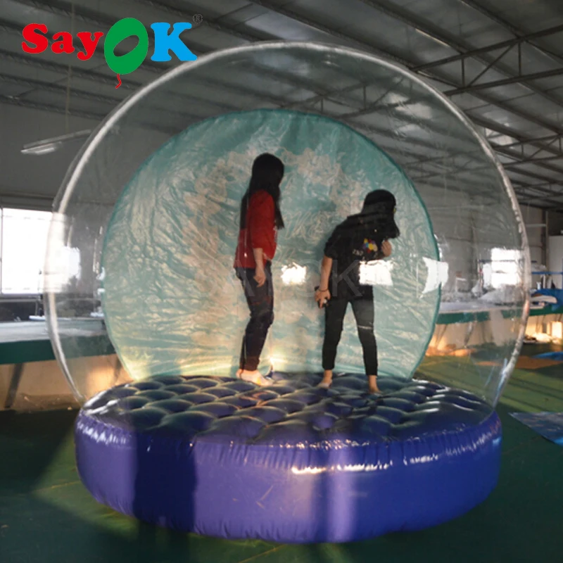 3m Inflatable Christmas Snow Globe Bubble Tent Promotion Snowball for Shopping Mall/Hotel, with Air Pump and Blower
3m Inflatable Christmas Snow Globe Bubble Tent Promotion Snowball for Shopping Mall/Hotel, with Air Pump and Blower