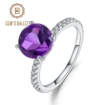 Gem's Ballet 2.66Ct Natural Amethyst Purple Gemstone Ring 925 Sterling Silver Vintage Wedding Rings For Women Fine Jewelry
Gem's Ballet 2.66Ct Natural Amethyst Purple Gemstone Ring 925 Sterling Silver Vintage Wedding Rings For Women Fine Jewelry