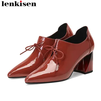 2019 gentlewoman office lady European British style thick high heels genuine leather oxford pointed toe lace up retro pumps L88
2019 gentlewoman office lady European British style thick high heels genuine leather oxford pointed toe lace up retro pumps L88