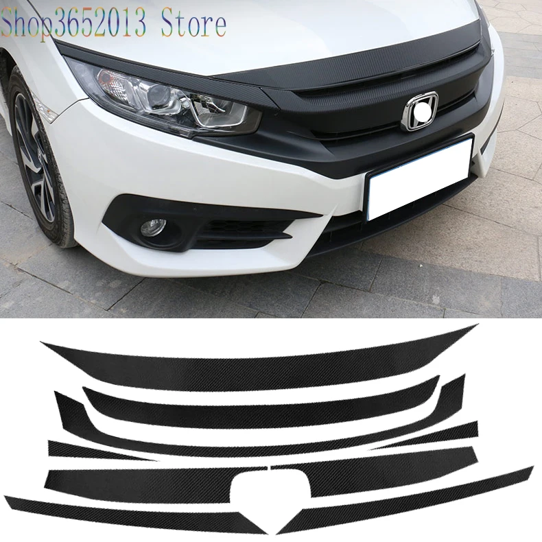 Grilles Stickers For Honda Civic 10th 2016 2017 Carbon Fiber Texture Grill+Hood Bonnet Decoration Car Styling Accessories 9pcs
Grilles Stickers For Honda Civic 10th 2016 2017 Carbon Fiber Texture Grill+Hood Bonnet Decoration Car Styling Accessories 9pcs