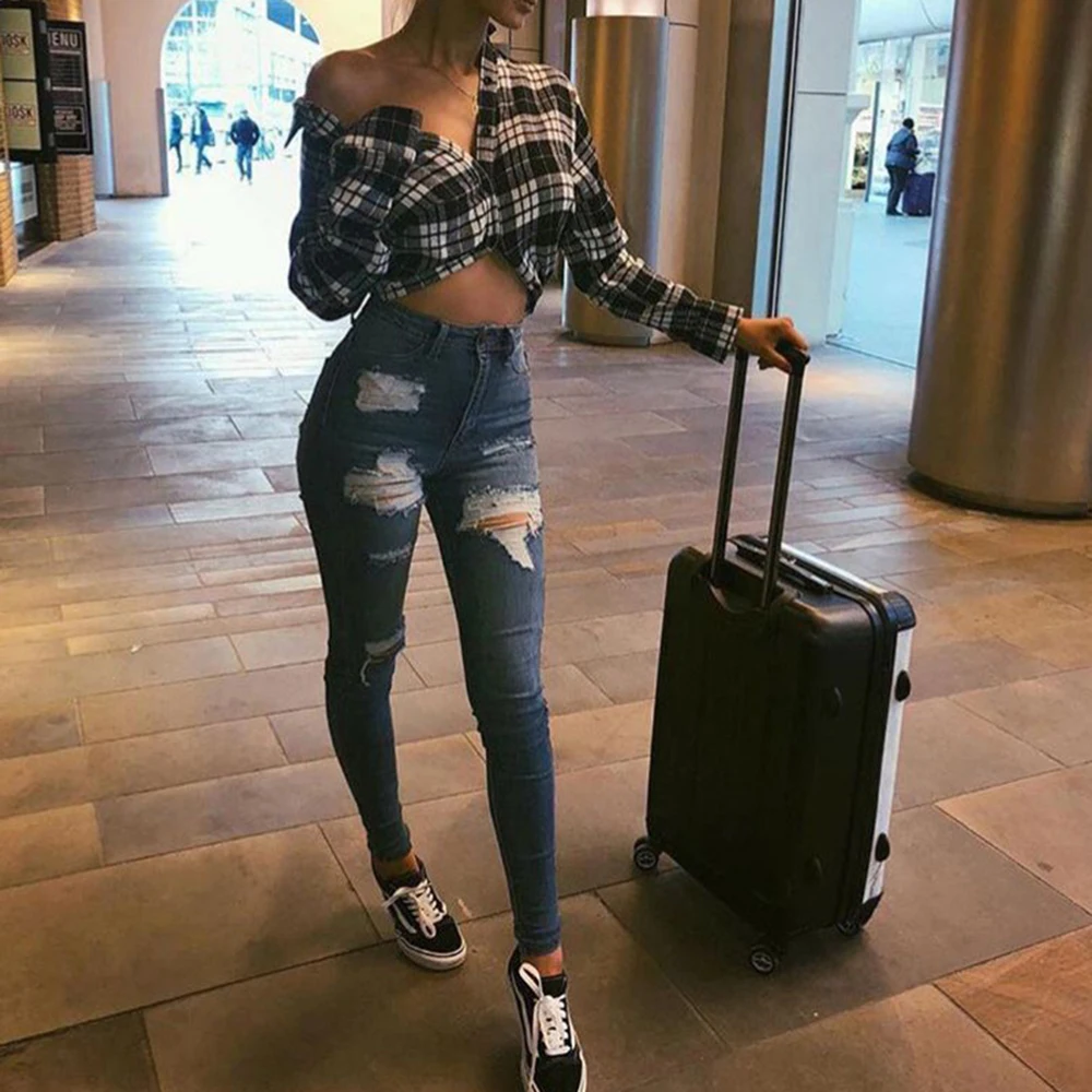 Bleach Wash Shredded Ripped Pencil Skinny Jeans Women Blue Mid Waist Skinny Long Pants Stretchy Denim Jeans
Bleach Wash Shredded Ripped Pencil Skinny Jeans Women Blue Mid Waist Skinny Long Pants Stretchy Denim Jeans