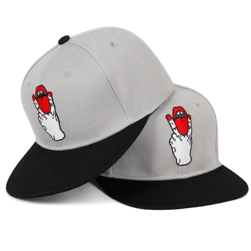 European American fashion trend hip hop caps personality punk tongue embroidery baseball cap men women wild flat hats Casual hat
European American fashion trend hip hop caps personality punk tongue embroidery baseball cap men women wild flat hats Casual hat