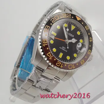 40mm Bliger Black Dial Sapphire Glass Gifts for Men GMT Ceramic Bezel Date Super LUME Top Brand Automatic Movement men's Watch
40mm Bliger Black Dial Sapphire Glass Gifts for Men GMT Ceramic Bezel Date Super LUME Top Brand Automatic Movement men's Watch