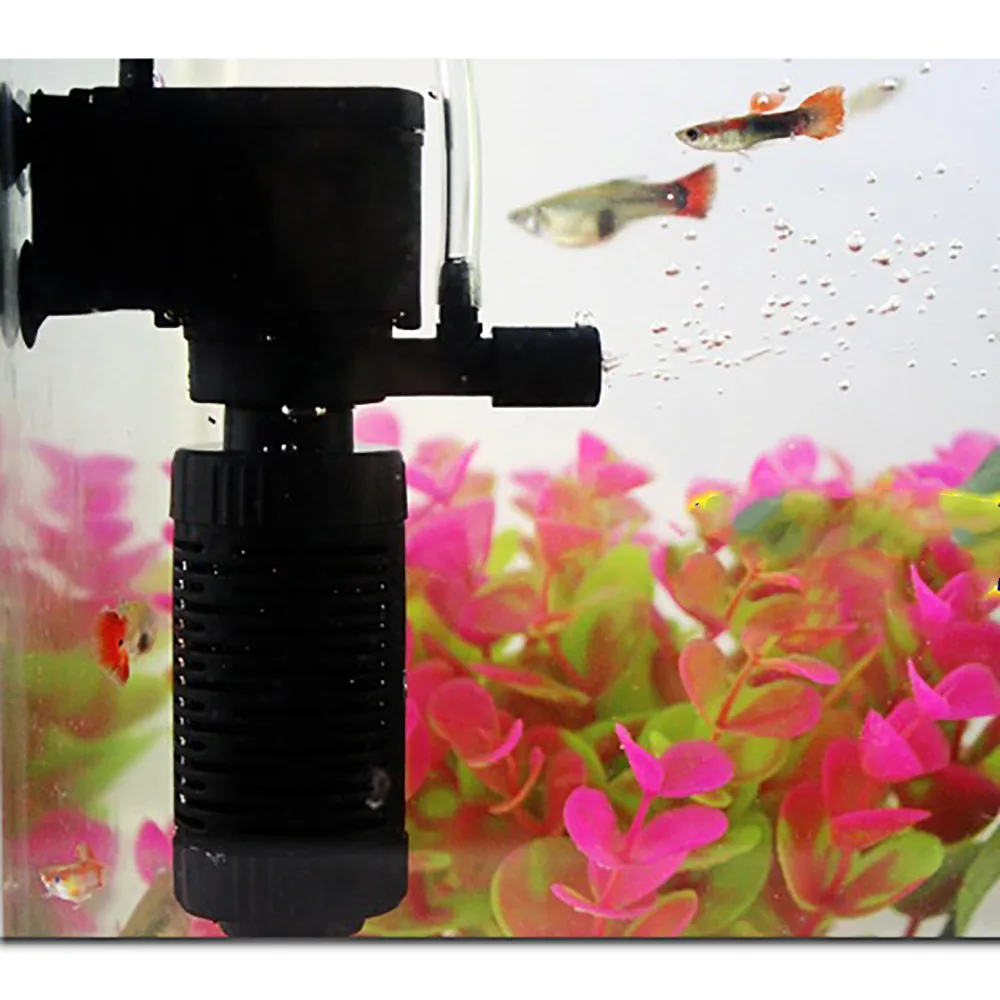 1PC 2W 3in1 Mini Multi-function Aquarium Filter Internal Filters Oxygen Submersible Water Pump For Fish Tank Pond US EU Plug
1PC 2W 3in1 Mini Multi-function Aquarium Filter Internal Filters Oxygen Submersible Water Pump For Fish Tank Pond US EU Plug
