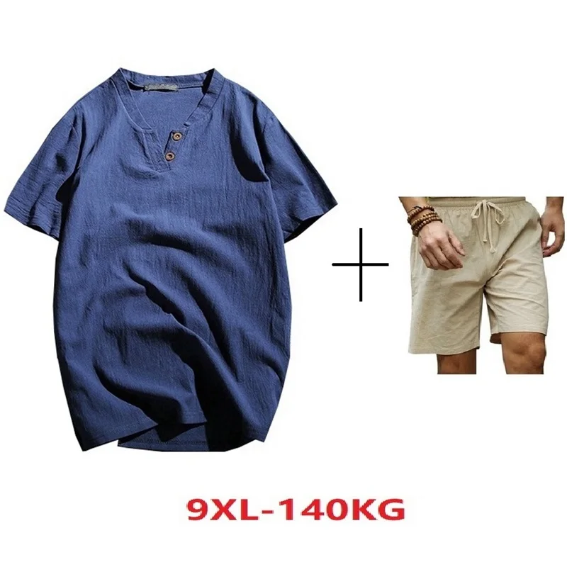 MFERLIER plus size big large 7XL 8XL 9XL men cotton linen t-shirts summer V-neck short sleeve tShirt loose china style 50 52 54
MFERLIER plus size big large 7XL 8XL 9XL men cotton linen t-shirts summer V-neck short sleeve tShirt loose china style 50 52 54