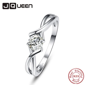 JQUEEN Simple Style White CZ Stone 925 Sterling Silver Ring US Szie 6-9 Engagement Wedding Jewelry Twist Ring Free Shipping
JQUEEN Simple Style White CZ Stone 925 Sterling Silver Ring US Szie 6-9 Engagement Wedding Jewelry Twist Ring Free Shipping