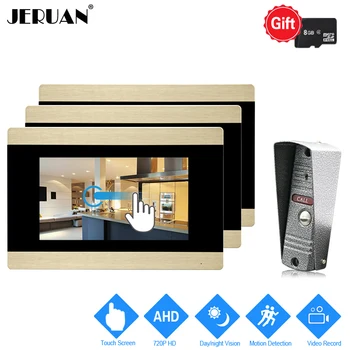 JERUAN 720P AHD HD Motion Detection 7`` Touch Screen Video Doorbell Unlock Intercom System 3 Record Monitor + IR Mini Camera 1V3
JERUAN 720P AHD HD Motion Detection 7`` Touch Screen Video Doorbell Unlock Intercom System 3 Record Monitor + IR Mini Camera 1V3
