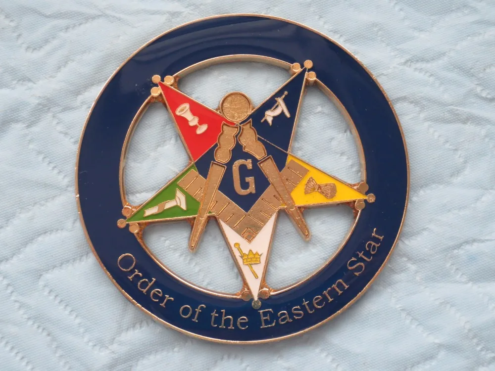 Masonic Car emblem "Order of the Eastern Star "Badge Mason Freemason MCE 7 size 3''
Masonic Car emblem "Order of the Eastern Star "Badge Mason Freemason MCE 7 size 3''