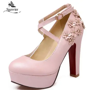 Sgesvier Autumn Elegant Sweet Girls Lolita High heels Pumps Shoes Party Dress Shoes For Woman Round Toe Platform Pumps B403
Sgesvier Autumn Elegant Sweet Girls Lolita High heels Pumps Shoes Party Dress Shoes For Woman Round Toe Platform Pumps B403