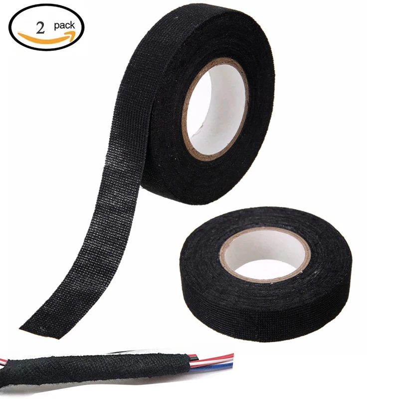 Heat-resistant Wire Loom Harness Tape Wiring Harness Cloth Tape Adhesive Fabric Tape for Automobile 15m/19mm Cable Protection
Heat-resistant Wire Loom Harness Tape Wiring Harness Cloth Tape Adhesive Fabric Tape for Automobile 15m/19mm Cable Protection