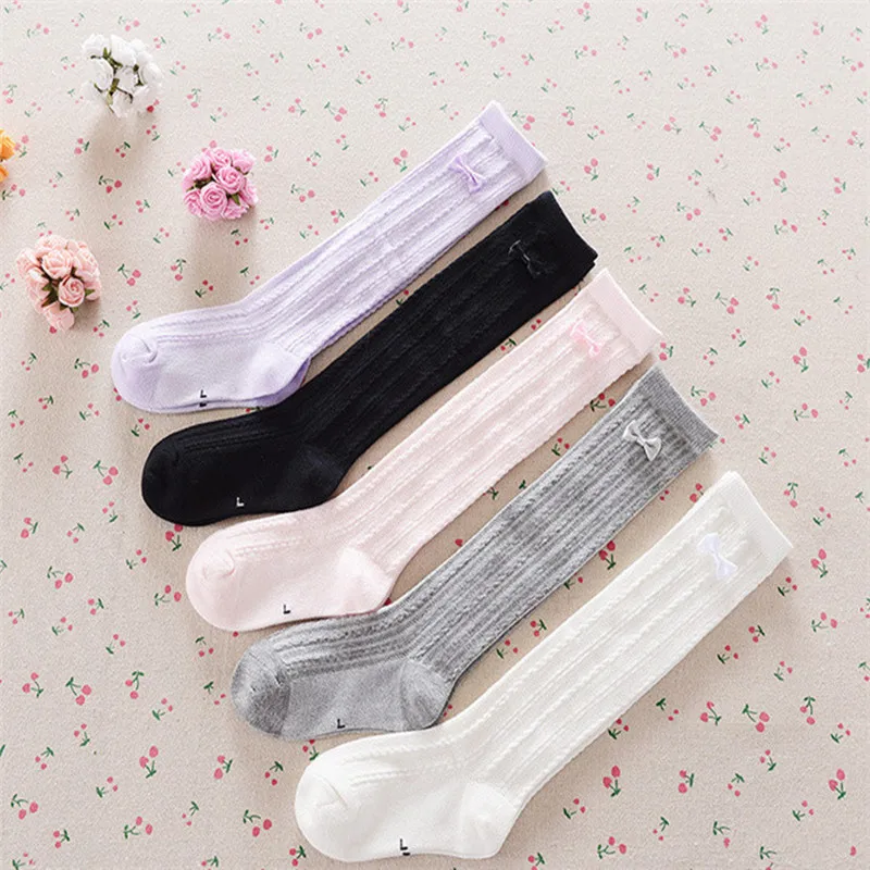 Image 2016 children bow Korean girls high socks dance socks combed cotton knee twisted Patterns    A CLL 050