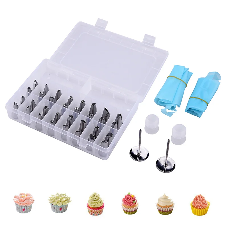 Hoomall 38Pcs/Set Stainless Steel Nozzle Set Silicone Icing Piping Cream Pastry Bag DIY Kitchen Baking Cake Decorating Tools
Hoomall 38Pcs/Set Stainless Steel Nozzle Set Silicone Icing Piping Cream Pastry Bag DIY Kitchen Baking Cake Decorating Tools