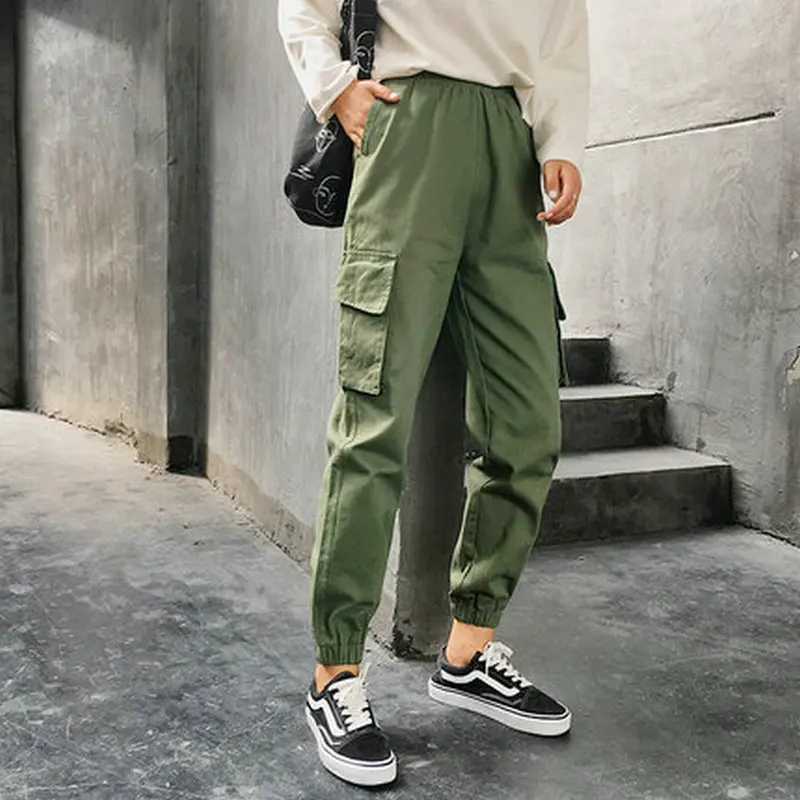 Streetwear Pants Women Casual Sports Green High Waist Loose Female Trousers Korean Style Ladies Pants NS4236
Streetwear Pants Women Casual Sports Green High Waist Loose Female Trousers Korean Style Ladies Pants NS4236