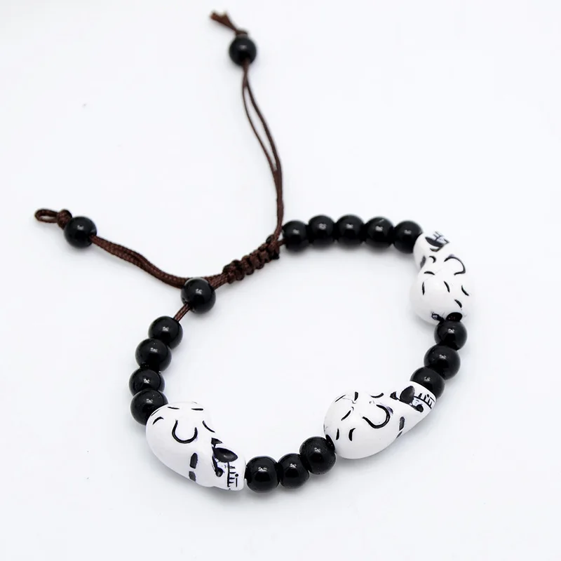 Fashion Skull Head Beads Bracelet For Women Adjustable Rope Braided Bracelets Bangles Handmade Punk Jewelry
Fashion Skull Head Beads Bracelet For Women Adjustable Rope Braided Bracelets Bangles Handmade Punk Jewelry