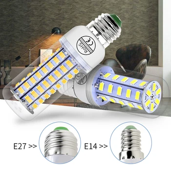 E27 220V Led Corn Light Bulbs E14 Candle Lamp LED Lampada 5730 SMD Bombillas 24 36 48 56 69 72leds Decoration for Home Lighting
E27 220V Led Corn Light Bulbs E14 Candle Lamp LED Lampada 5730 SMD Bombillas 24 36 48 56 69 72leds Decoration for Home Lighting