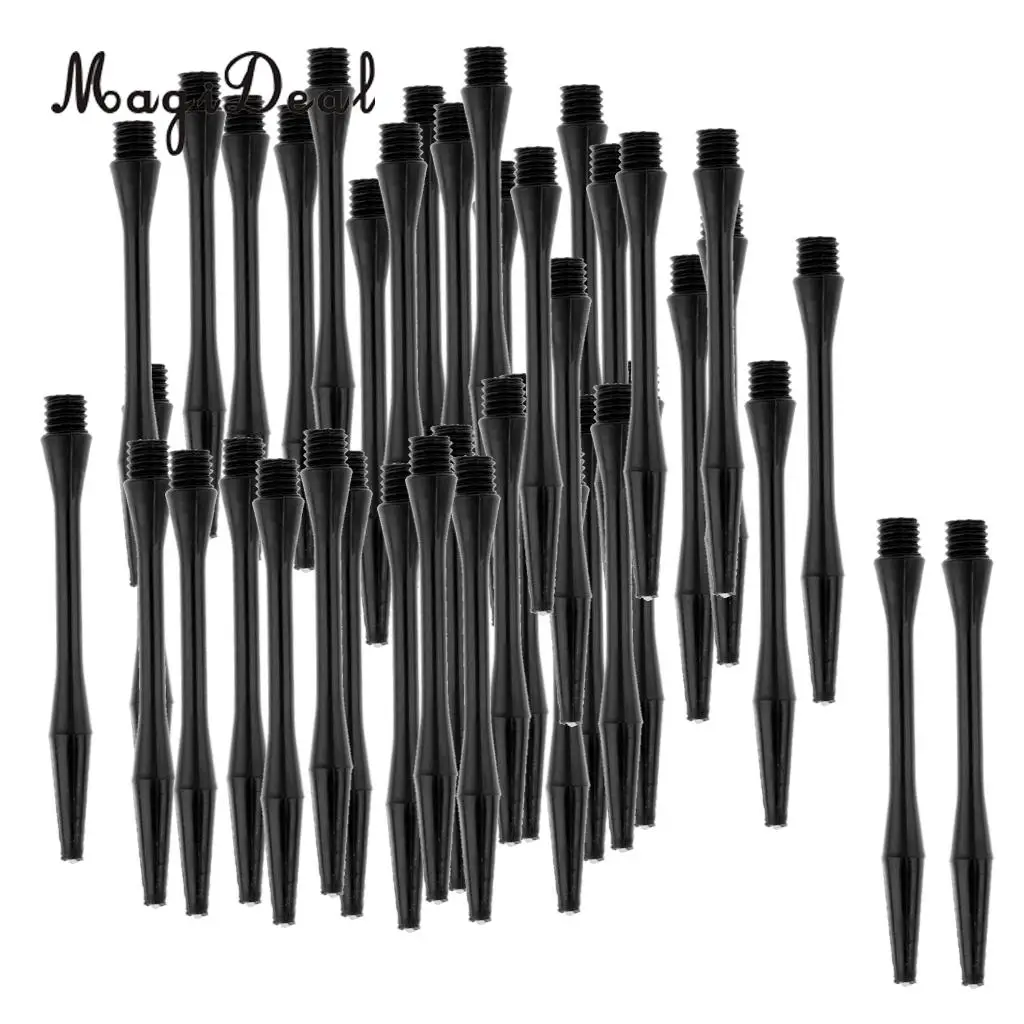 MagiDeal 60 Pcs 54mm Plastic Re-Grooved Dart Stems Shafts - Thread Diameter 6mm - Black
MagiDeal 60 Pcs 54mm Plastic Re-Grooved Dart Stems Shafts - Thread Diameter 6mm - Black