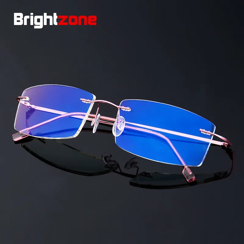 Brightzone 9 Colour Anti Blue Ray Light Rimess Frame Men Metal Spectacle Foldable Leg Optical Computer Women Glasses Optometry
Brightzone 9 Colour Anti Blue Ray Light Rimess Frame Men Metal Spectacle Foldable Leg Optical Computer Women Glasses Optometry