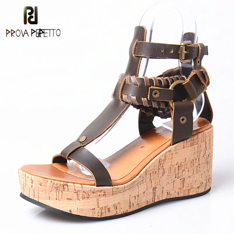 Prova Perfetto Original Design Bohemia Style Rhinestone Woman Sandals Wedge Thick Bottom Comfortable Shoes High Heel Sandals
Prova Perfetto Original Design Bohemia Style Rhinestone Woman Sandals Wedge Thick Bottom Comfortable Shoes High Heel Sandals