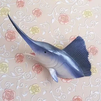 Home ocean club KTV style bar wall adornment animal ornaments hanging sword fish shark head wall act the role ofing
Home ocean club KTV style bar wall adornment animal ornaments hanging sword fish shark head wall act the role ofing