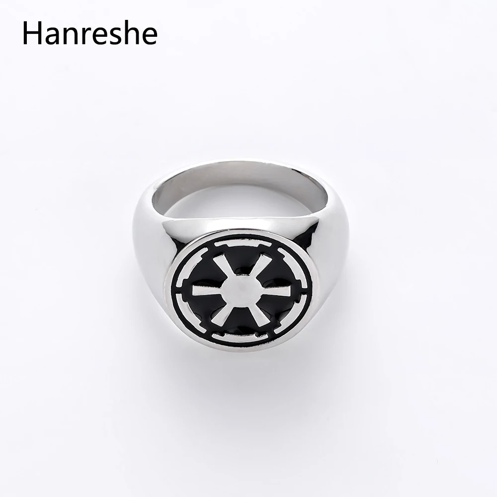 Hot Sale Star Wars Ring Fashion Jewelry Empire Imperial Silver Ring for Men Collections Black Enamel Wedding Band Crown Ring
Hot Sale Star Wars Ring Fashion Jewelry Empire Imperial Silver Ring for Men Collections Black Enamel Wedding Band Crown Ring