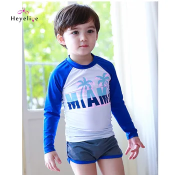 New Boy's Swimwear Two-Pieces Swimsuits Long Sleeves Kid Bathing Suit Boxer Bottom High Quality New Beach Anti-UV Sport Swimwear
New Boy's Swimwear Two-Pieces Swimsuits Long Sleeves Kid Bathing Suit Boxer Bottom High Quality New Beach Anti-UV Sport Swimwear