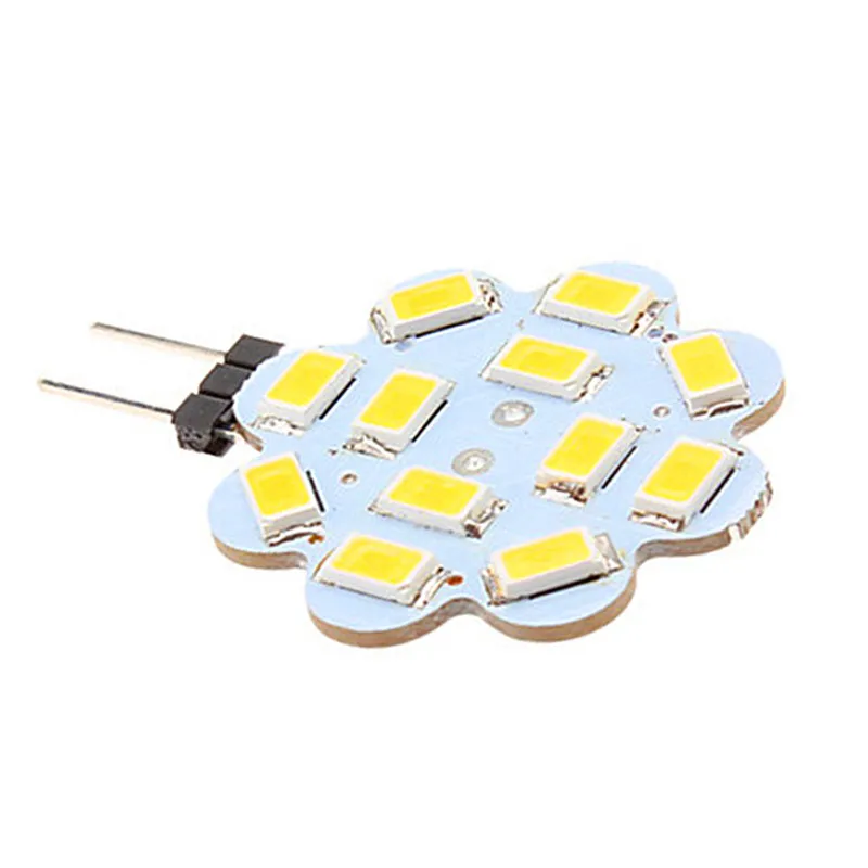 1 шт. светодиодный лампы 3W G4 12SMD 5730 5630 AC/DC 12V 30 мм Диаметр PCB Материал Светодиодный