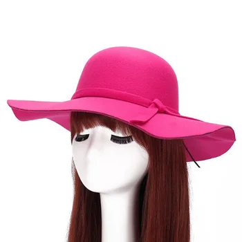 High Quality 2017 European Hot Sell Women Wool Hat Autumn Winter Warmmer Fedoras Felt Trilby Adult Eaves Cap Wizard Hat 7 Colors
High Quality 2017 European Hot Sell Women Wool Hat Autumn Winter Warmmer Fedoras Felt Trilby Adult Eaves Cap Wizard Hat 7 Colors