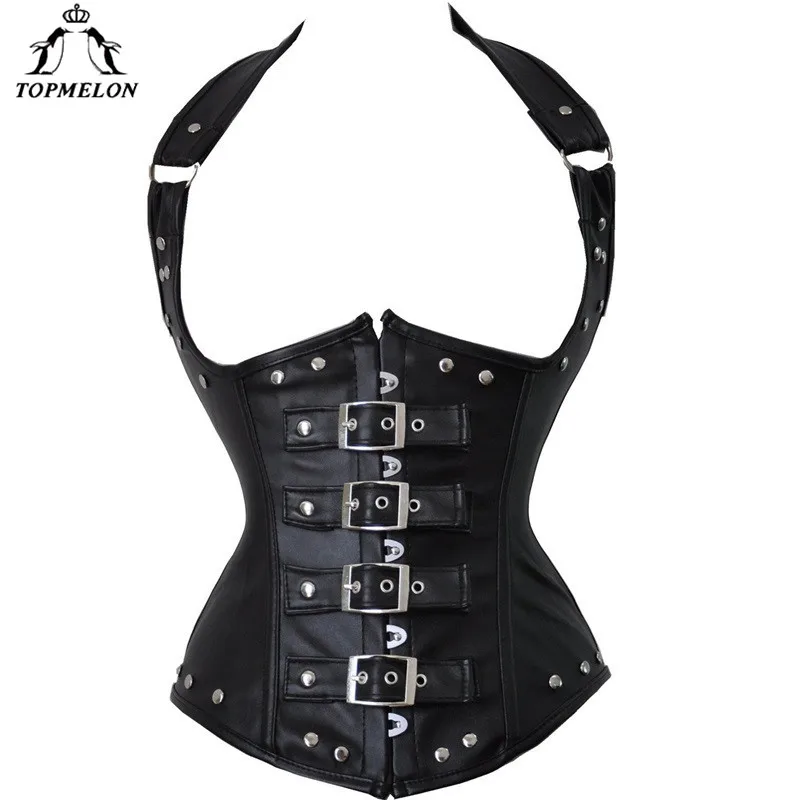 TOPMELON Underbust Corset Modeling Strap Corset Gothic Steampunk Corset Women Bustier Corselet Leather Rivet Slimming Tops Vest
TOPMELON Underbust Corset Modeling Strap Corset Gothic Steampunk Corset Women Bustier Corselet Leather Rivet Slimming Tops Vest