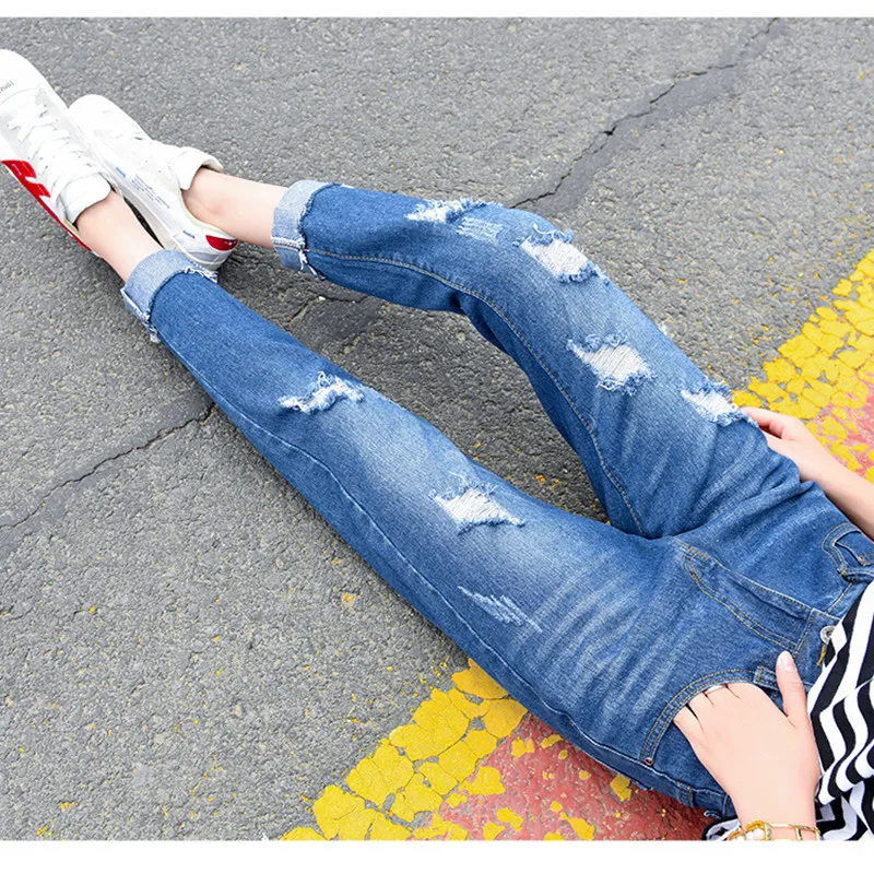 2019 promotion Stretch Jeans For Women Elastic Jeans Female Slim Denim Pants Hole Ripped Pattern Jeans Pantalon Femme
2019 promotion Stretch Jeans For Women Elastic Jeans Female Slim Denim Pants Hole Ripped Pattern Jeans Pantalon Femme
