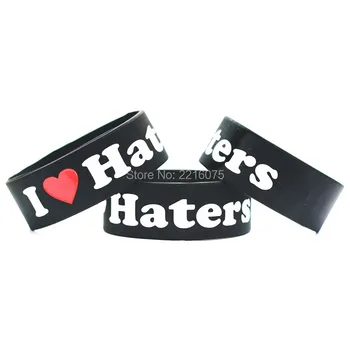 300pcs One Inch I Love Haters wristband silicone bracelets free shipping by DHL express
300pcs One Inch I Love Haters wristband silicone bracelets free shipping by DHL express
