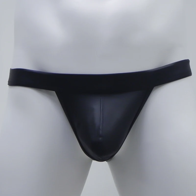 Men Sexy Underwear Thong Jockstrap G String Faux PU Leather T-back Backless Briefs Pouch Underpants Panties Tanga hombre Black
Men Sexy Underwear Thong Jockstrap G String Faux PU Leather T-back Backless Briefs Pouch Underpants Panties Tanga hombre Black